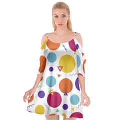 Background Polka Dot Cutout Spaghetti Strap Chiffon Dress by Nexatart