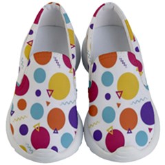 Background Polka Dot Kid s Lightweight Slip Ons by Nexatart