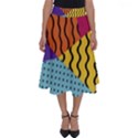 Background Abstract Memphis Perfect Length Midi Skirt View1