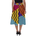 Background Abstract Memphis Perfect Length Midi Skirt View2