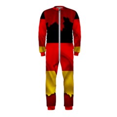 Germany Map Flag Country Red Flag Onepiece Jumpsuit (kids) by Nexatart