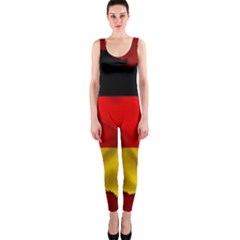 Germany Map Flag Country Red Flag One Piece Catsuit by Nexatart