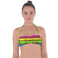 Illustration Abstract Graphic Halter Bandeau Bikini Top by Nexatart