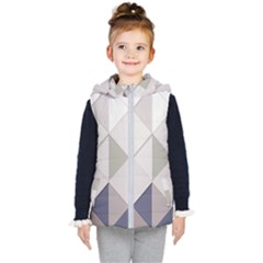 Background Geometric Triangle Kid s Puffer Vest by Nexatart