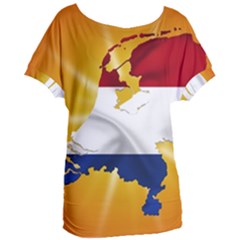 Holland Country Nation Netherlands Flag Women s Oversized Tee by Nexatart