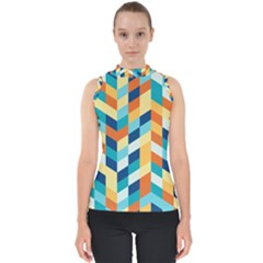 Geometric Retro Wallpaper Shell Top by Nexatart