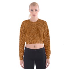 Sparkling Glitter Terra Cropped Sweatshirt by ImpressiveMoments