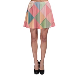 Background Geometric Triangle Skater Skirt by Nexatart