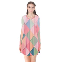 Background Geometric Triangle Flare Dress by Nexatart