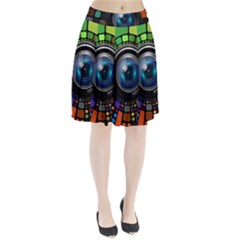 Lens Photography Colorful Desktop Pleated Skirt by Nexatart