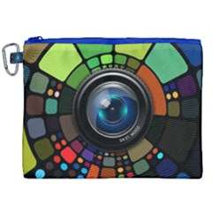 Lens Photography Colorful Desktop Canvas Cosmetic Bag (xxl)