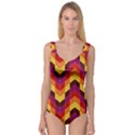 Geometric Pattern Triangle Princess Tank Leotard  View1