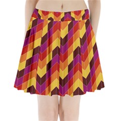 Geometric Pattern Triangle Pleated Mini Skirt by Nexatart