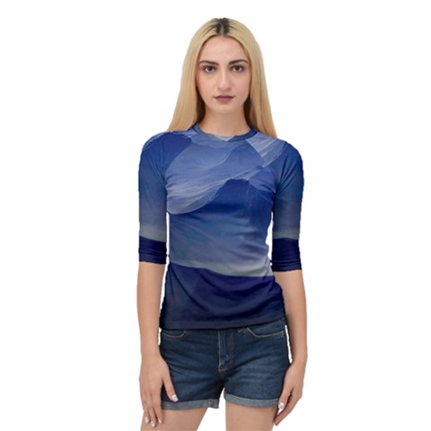 Planet Discover Fantasy World Quarter Sleeve Raglan Tee by Nexatart