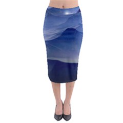 Planet Discover Fantasy World Midi Pencil Skirt by Nexatart