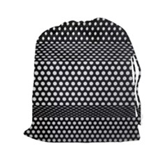 Holes Sheet Grid Metal Drawstring Pouches (xxl) by Nexatart