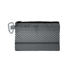 Holes Sheet Grid Metal Canvas Cosmetic Bag (small) by Nexatart