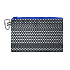 Holes Sheet Grid Metal Canvas Cosmetic Bag (large) by Nexatart