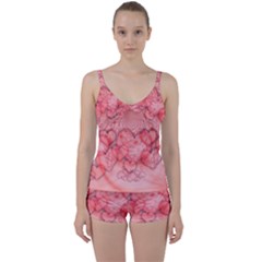 Heart Love Friendly Pattern Tie Front Two Piece Tankini by Nexatart