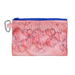 Heart Love Friendly Pattern Canvas Cosmetic Bag (large) by Nexatart