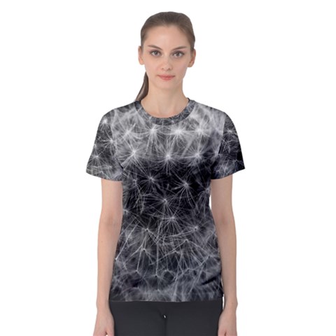 Dandelion Fibonacci Abstract Flower Women s Sport Mesh Tee by Nexatart