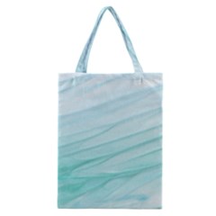 Blue Texture Seawall Ink Wall Painting Classic Tote Bag by Nexatart