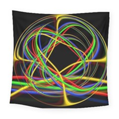 Ball Abstract Pattern Lines Square Tapestry (large) by Nexatart