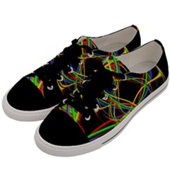 Ball Abstract Pattern Lines Men s Low Top Canvas Sneakers by Nexatart