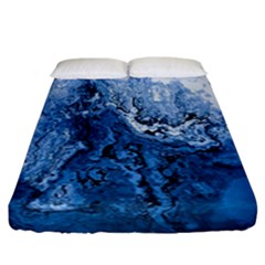 Water Nature Background Abstract Fitted Sheet (california King Size) by Nexatart