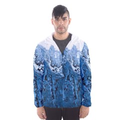 Water Nature Background Abstract Hooded Wind Breaker (men) by Nexatart