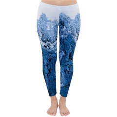 Water Nature Background Abstract Classic Winter Leggings by Nexatart