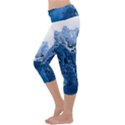 Water Nature Background Abstract Capri Yoga Leggings View2