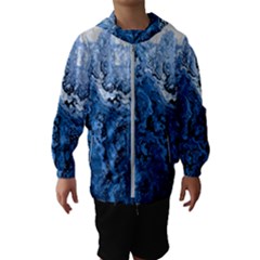 Water Nature Background Abstract Hooded Wind Breaker (kids) by Nexatart