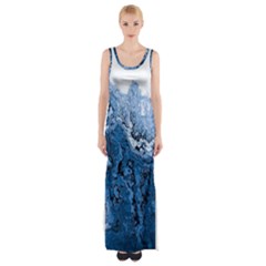 Water Nature Background Abstract Maxi Thigh Split Dress by Nexatart