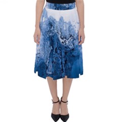 Water Nature Background Abstract Folding Skater Skirt by Nexatart