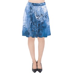 Water Nature Background Abstract Velvet High Waist Skirt by Nexatart