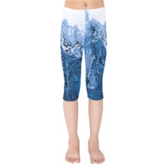 Water Nature Background Abstract Kids  Capri Leggings  by Nexatart