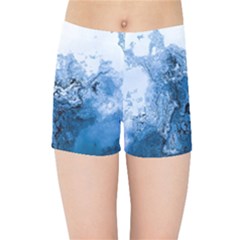 Water Nature Background Abstract Kids Sports Shorts by Nexatart