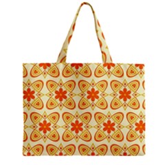 Background Floral Forms Flower Zipper Mini Tote Bag by Nexatart