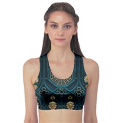 Ying Yang Abstract Asia Asian Background Sports Bra by Nexatart