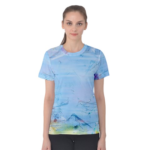 Background Art Abstract Watercolor Women s Cotton Tee by Nexatart