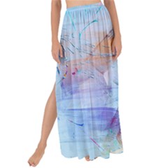 Background Art Abstract Watercolor Maxi Chiffon Tie-Up Sarong