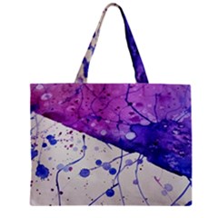 Art Painting Abstract Spots Zipper Mini Tote Bag by Nexatart