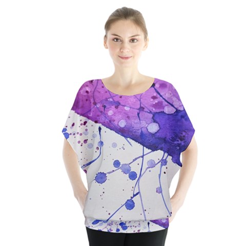 Art Painting Abstract Spots Blouse by Nexatart