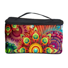 Colorful Abstract Background Colorful Cosmetic Storage Case by Nexatart