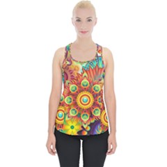 Colorful Abstract Background Colorful Piece Up Tank Top by Nexatart