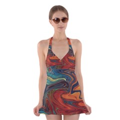 Creativity Abstract Art Halter Dress Swimsuit  by Nexatart