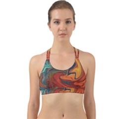 Creativity Abstract Art Back Web Sports Bra by Nexatart