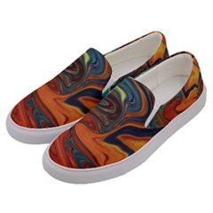 Creativity Abstract Art Men s Canvas Slip Ons by Nexatart