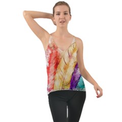 Feathers Bird Animal Art Abstract Cami by Nexatart